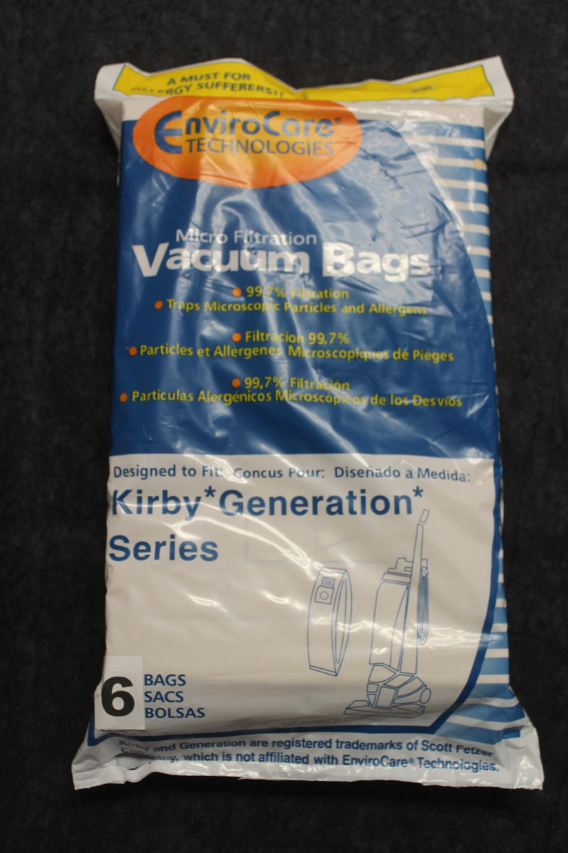 Kirby "Generation" Series Envirocare Bags - 6 pack