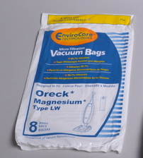 Oreck Type "LW" Magnesium Vacuum Bags - 8 pack