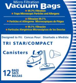 TriStar Vacuum Bags - Aftermarket - 12 Bags